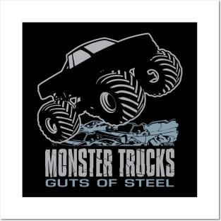 MONSTER TRUCK GUTS OF STEAL Posters and Art